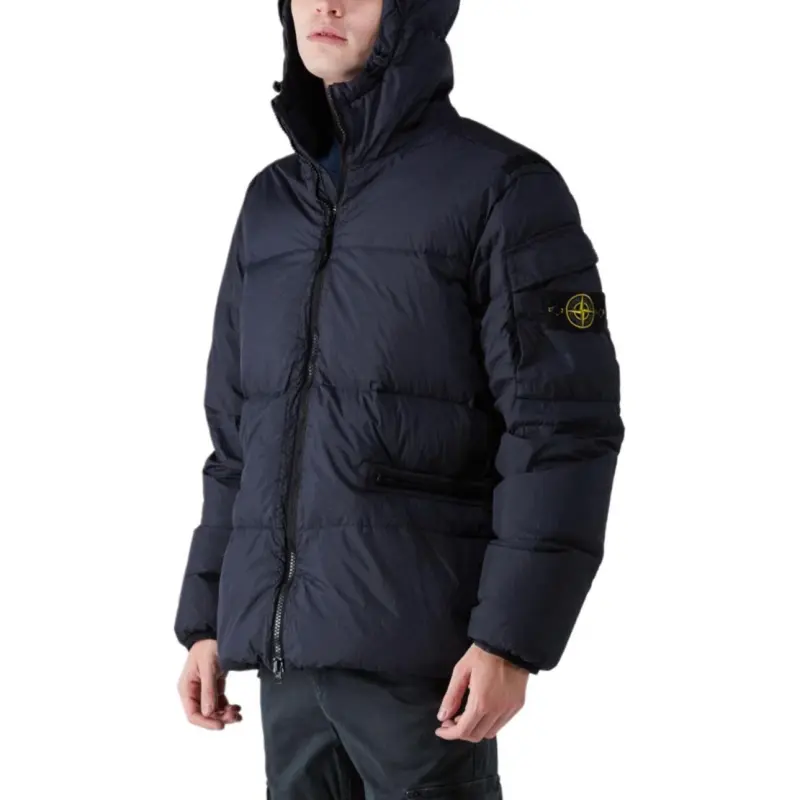 STONE ISLAND Down Jacket Winter Men's Navy-4