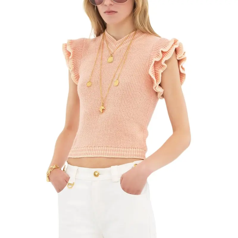 Chloé Short Sleeved Knit Top-4