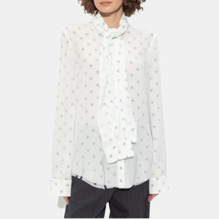 Acne Studios Layered Tie neck Blouse-1