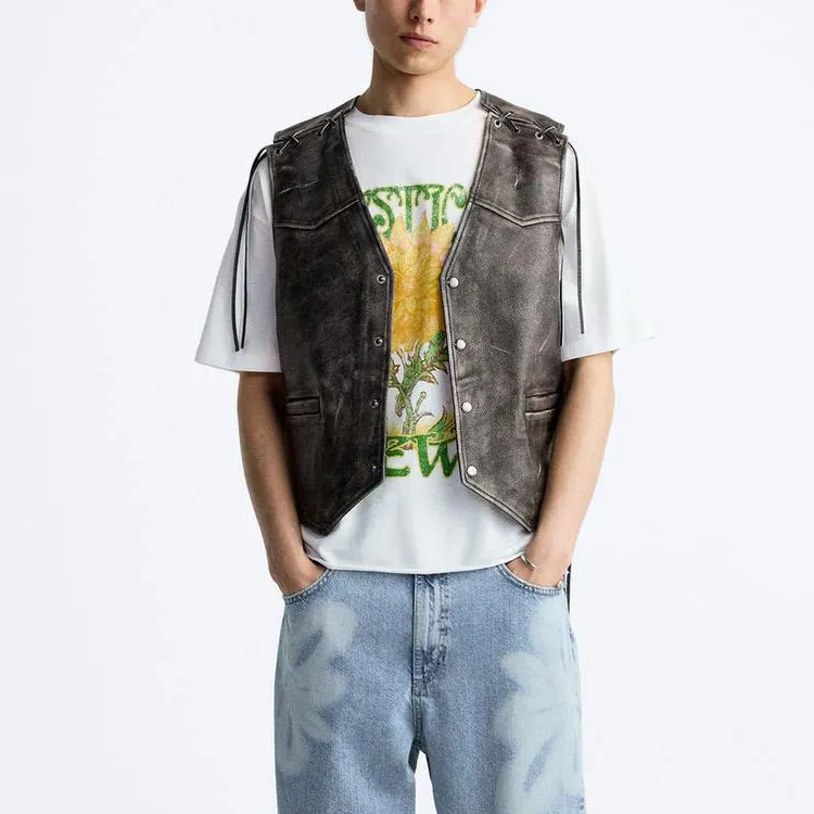 ZARA T-Shirts Men White-4