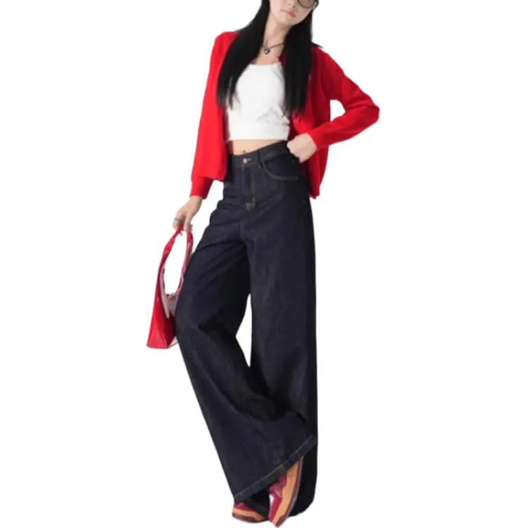 YINLEI Jeans Women's Blue-3