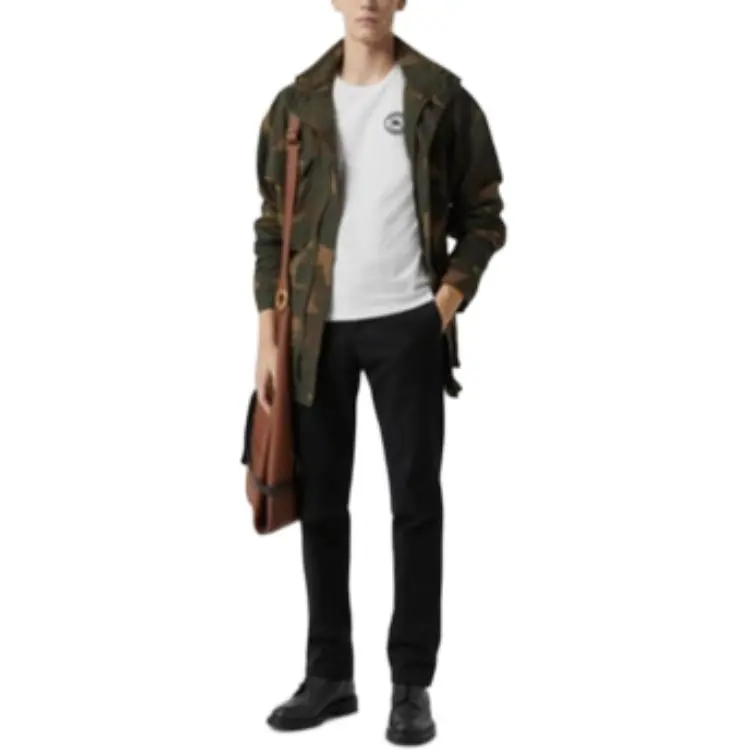 Burberry Embroidered Logo Cotton Long Sleeve T shirt-4