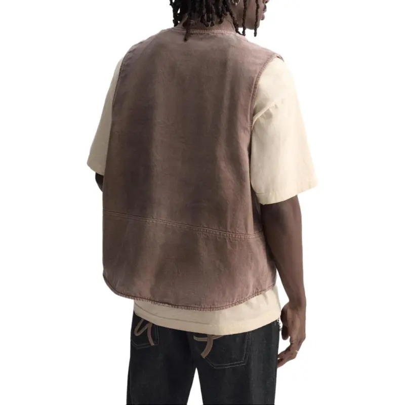 ZARA Vests Men Light Brown-4
