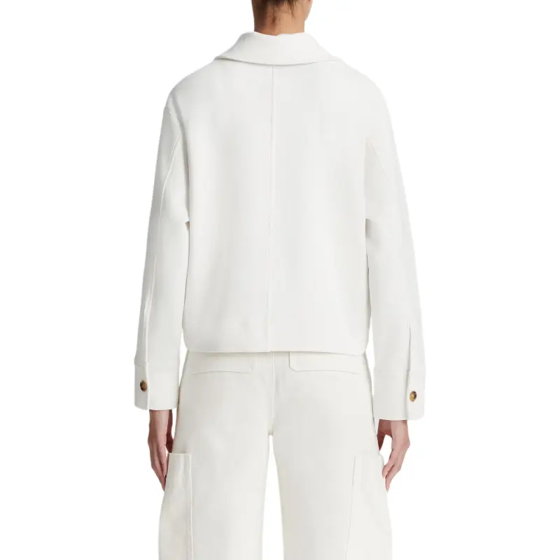 VINCE Collared Cotton-blend Jacket-5