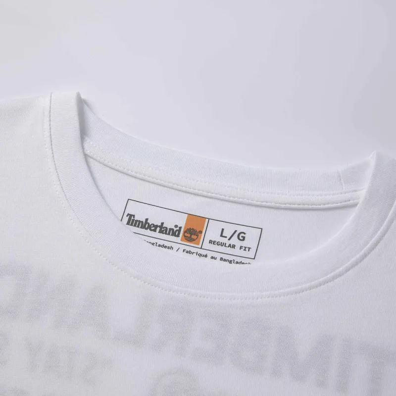 Timberland SS25 T Shirt Men's 100 White-3
