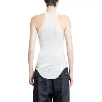 RICK OWENS Hollywood Basic Ribbed Crewneck Tank Top