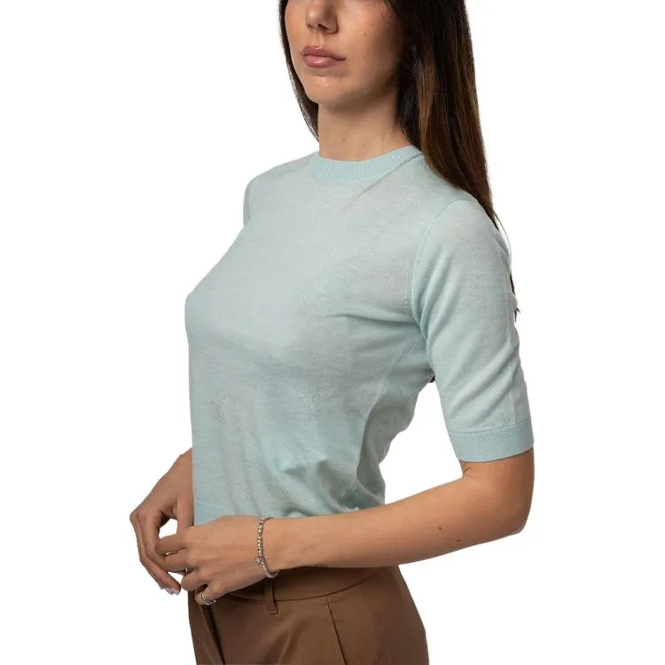 MaxMara Studio T Shirt Women's Light Blue-3