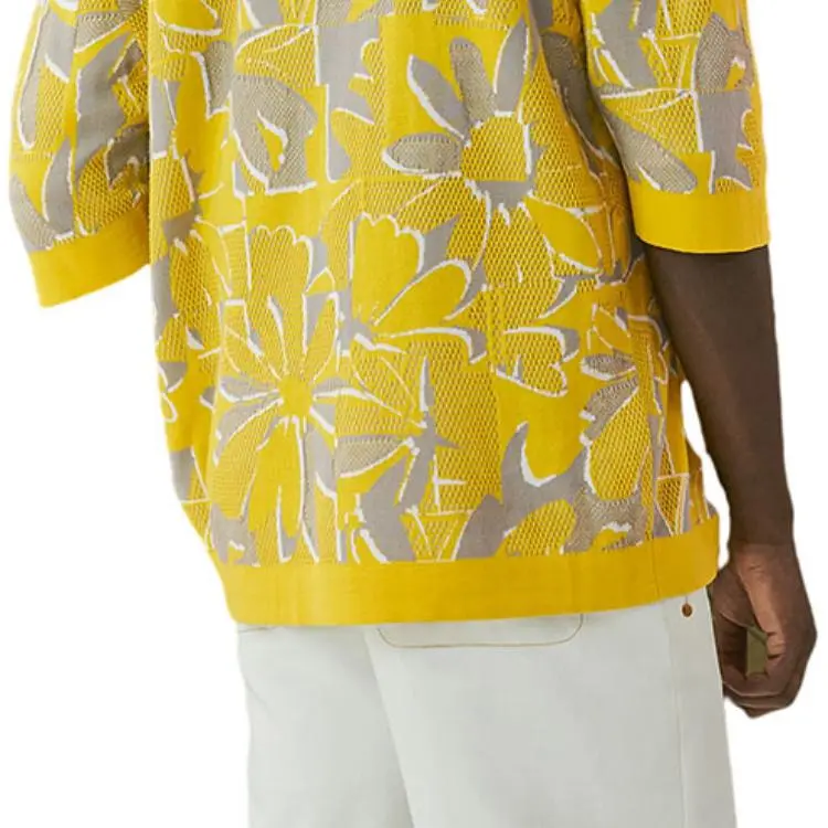 HERMES Shirts Men Yellow-3