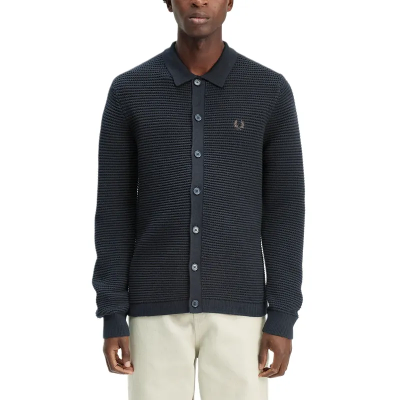 FRED PERRY FW24 Knitwear Men's Blue-2