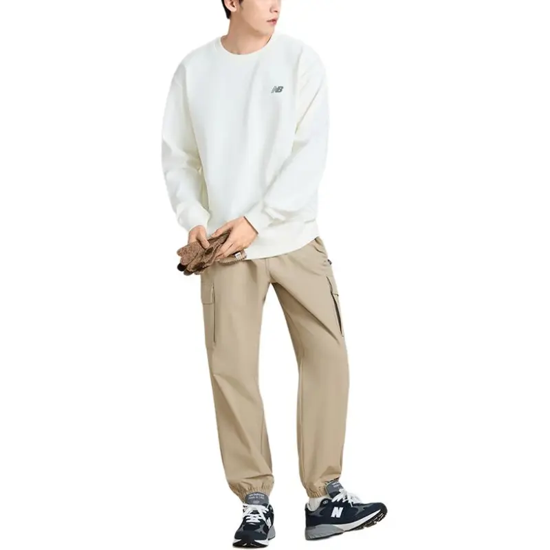 New Balance SS25 Sports Pants Men's Khaki-3