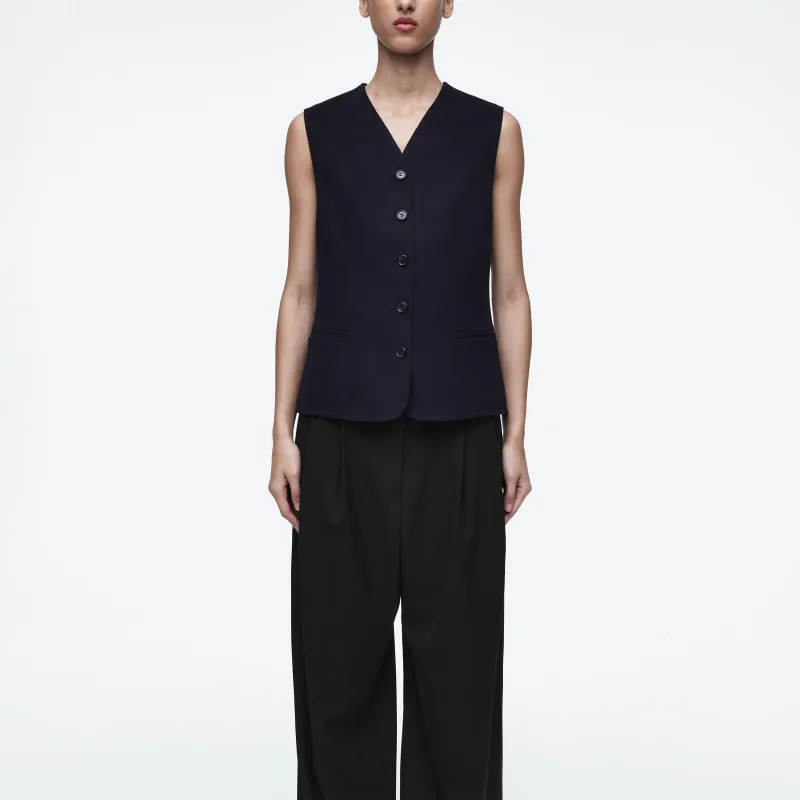 COS Vests Women's Navy Blue-2