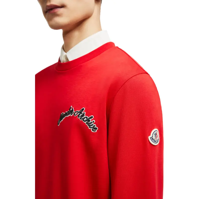 Moncler T-Shirts Men Red-2