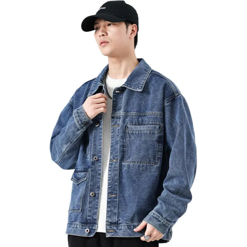VALKOMM Denim Jacket Unisex Azure Blue-4