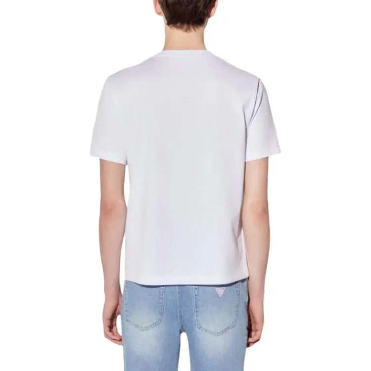 GUESS T Shirts Men White-3