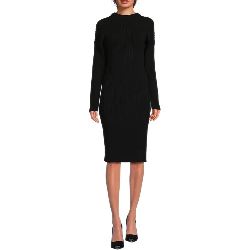 Bottega Veneta Long Sleeved Dress Women's Black-2
