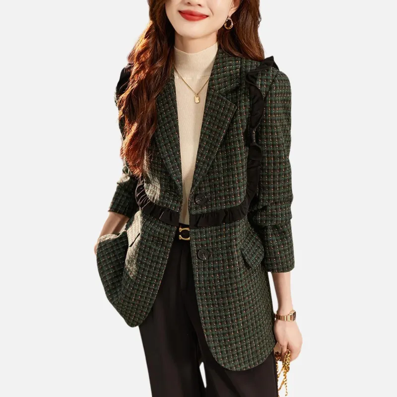 TERRE BLEUE Business Suit Women's Green-3