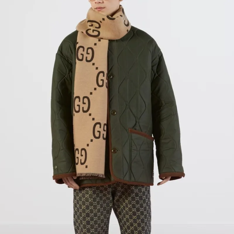 GUCCI Jacquard Gg Scarf-5