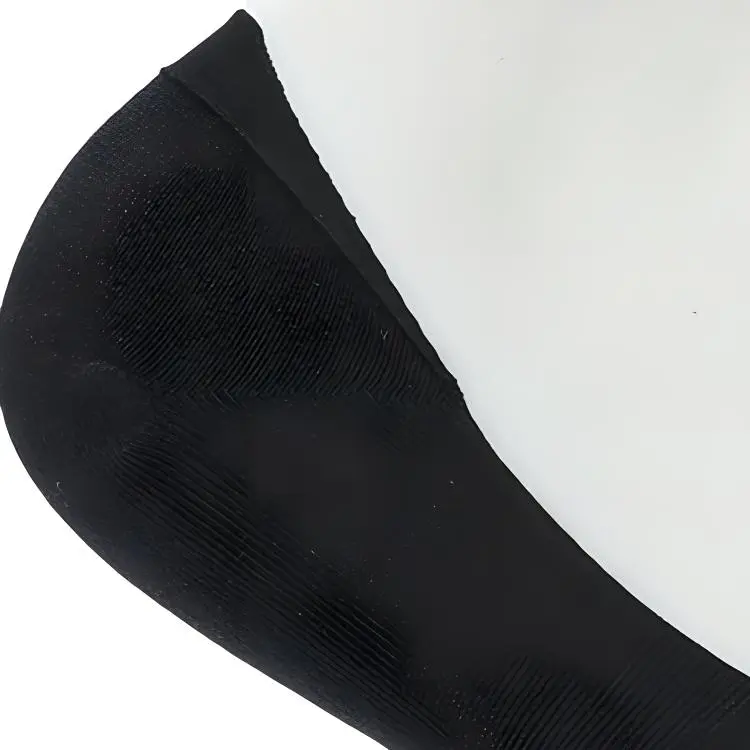 FILA Fitness Series No Show Socks Men's 1 Pack Jet Black-3