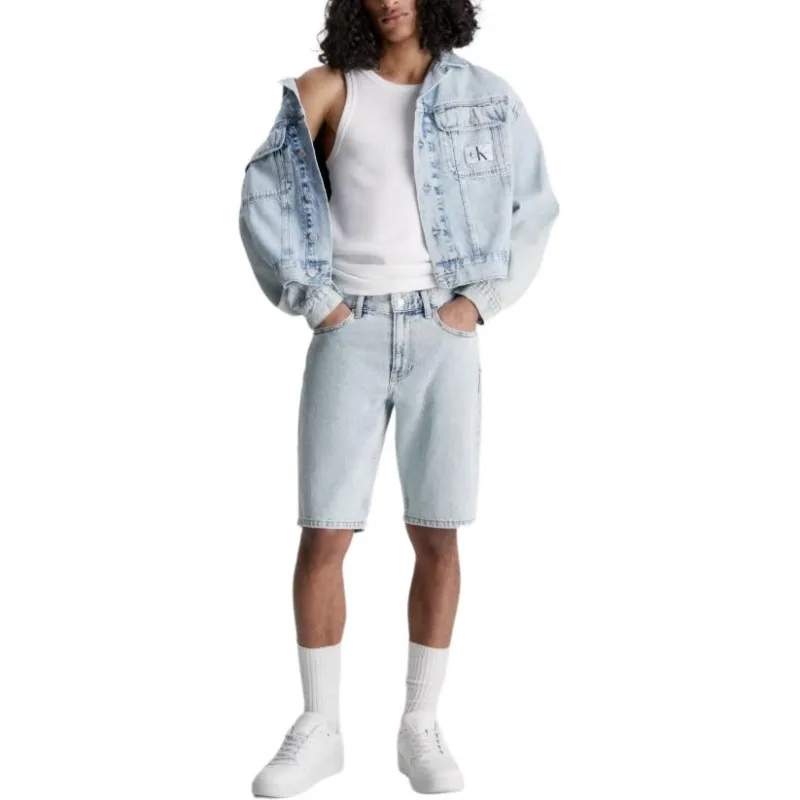 CALVIN KLEIN Denim Shorts Men's Blue-3
