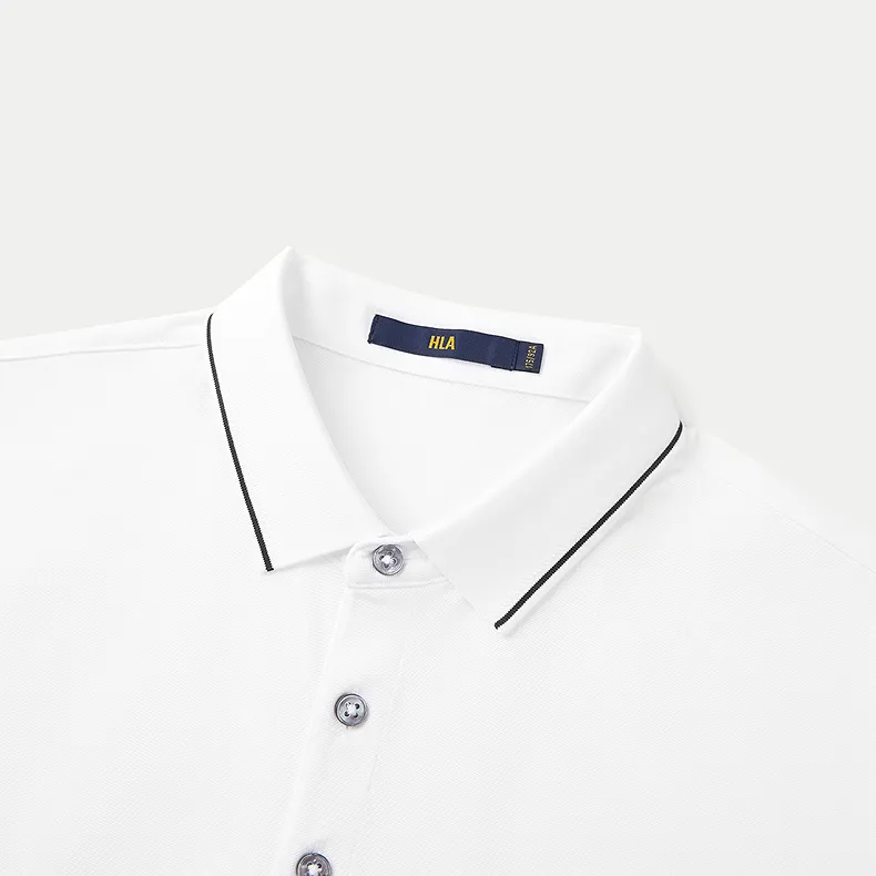 HLA Polo Shirt Men's Raw White 01-2