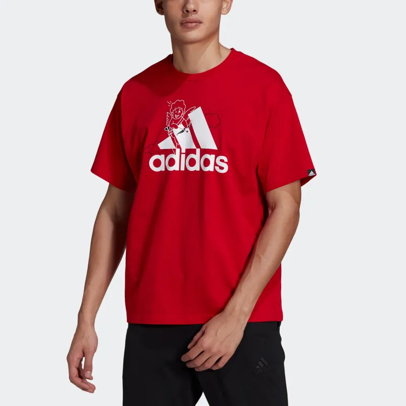 Adidas Day T Shirts Unisex Scarlet-2