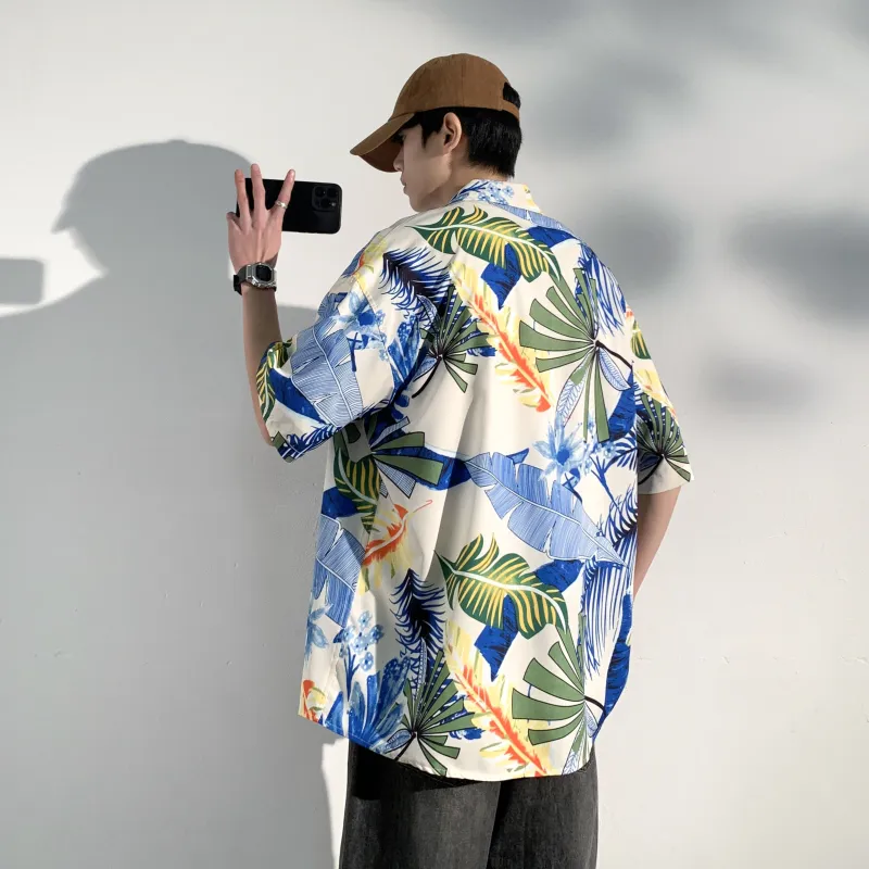F.I.W FANGIWEN Floral Shirt Unisex-5
