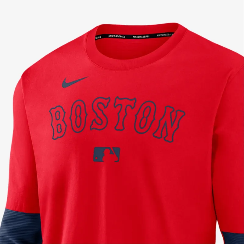 Nike Boston Sox Authentic Collection Player Men's Nike Dri FIT Mlb Pullover Sweatshirt-2
