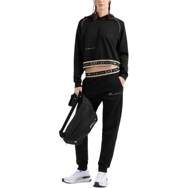 EMPORIO ARMANI EA7 SS25 Sweatshirt Women's Black-1