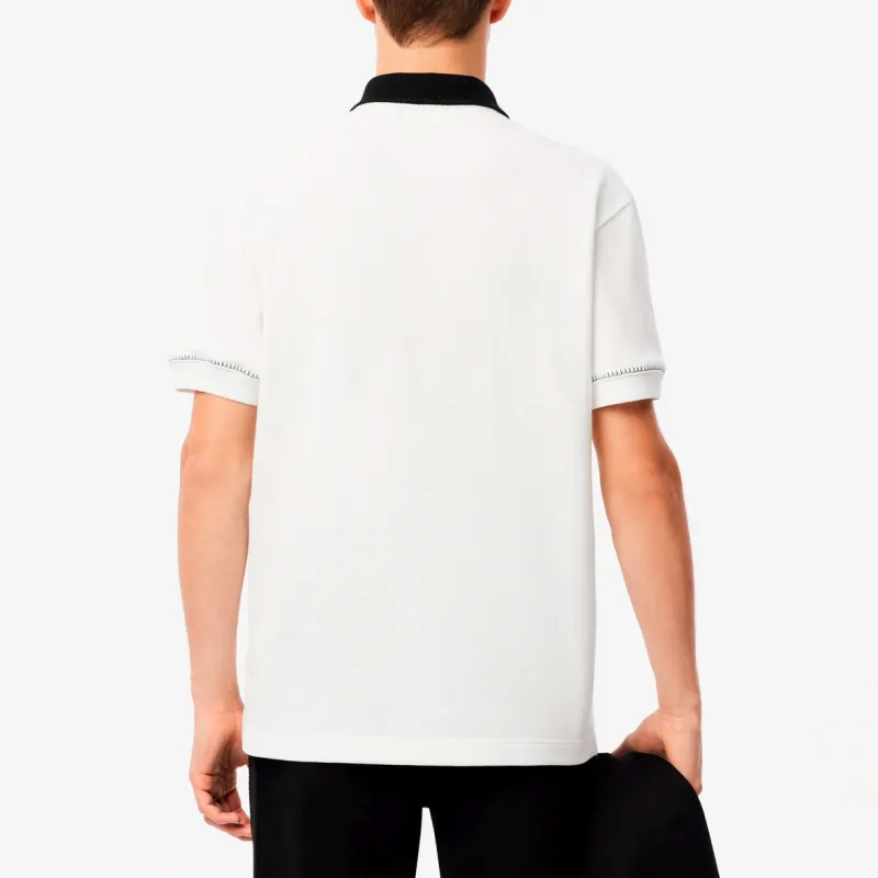 LACOSTE Polo Shirts Men White-2