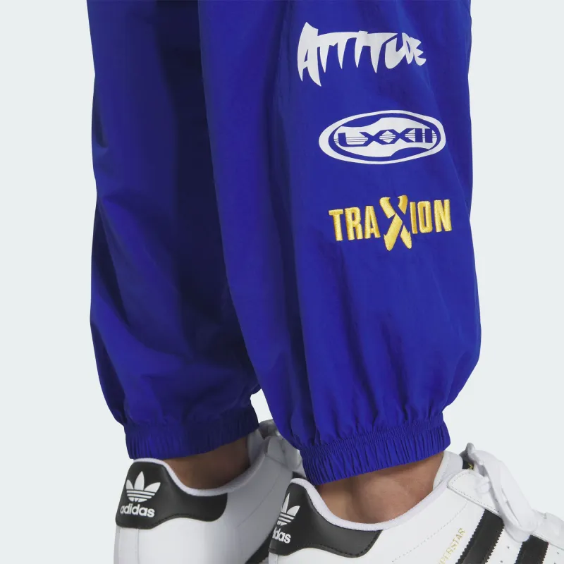 Adidas Originals ADICOLOR MOTORCORE TRACKSUIT BOTTOMS Knitted Sweatpants Men's Royal Blue/White-3