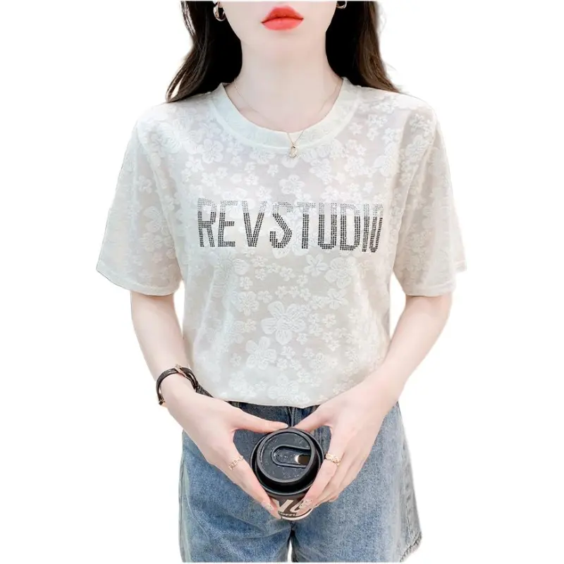 Flowers In Water T Shirt Women's-5