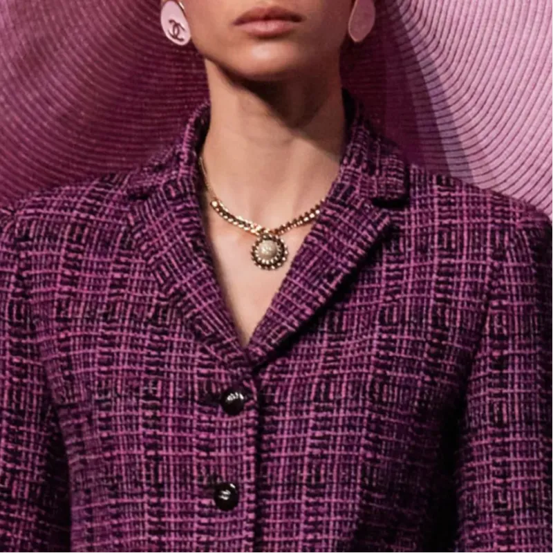 CHANEL FW24 Jackets & Coats Women's Dark Purple-4