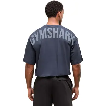 GYMSHARK Power T Shirt Men's Dark Blue