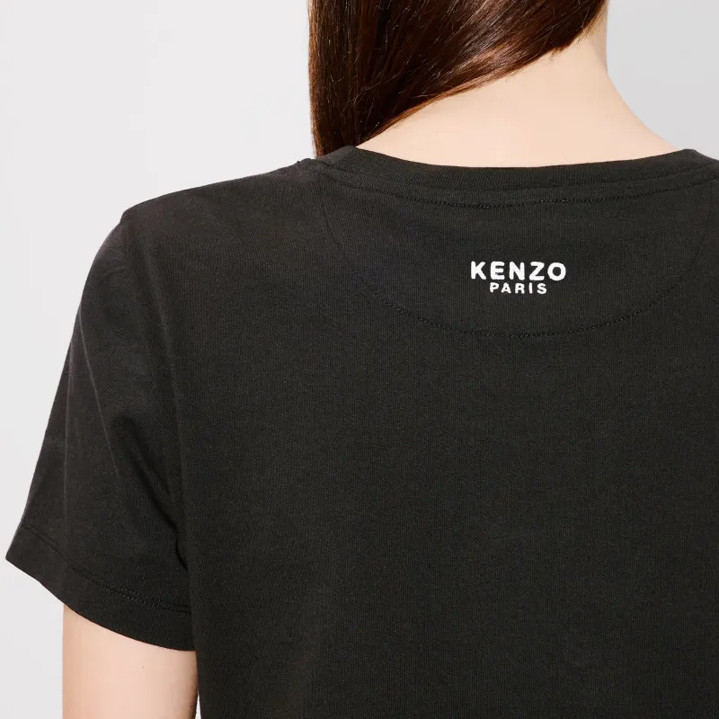 KENZO Boke Flower Embroidered Crewneck T Shirt-4