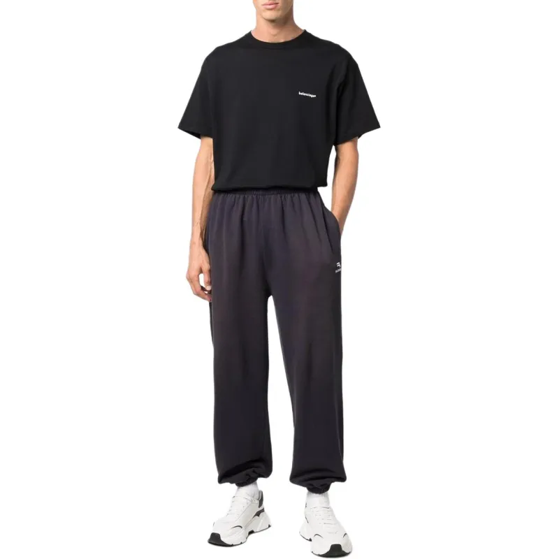 Balenciaga Knitted Sports Pants Regular Fit Men's Gray-1