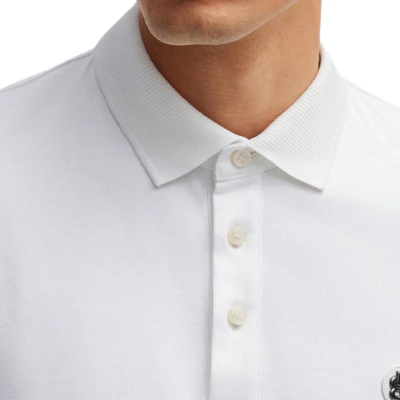 HUGO BOSS Double Monogram Patch Polo Shirt-4