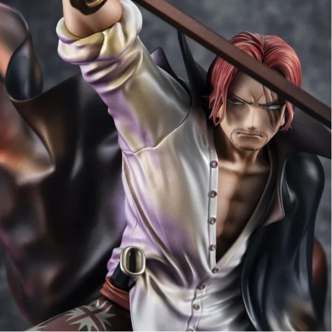 MegaHouse Shanks P.O.P Playback Memories One Piece, Red Hair Scale Figures-3