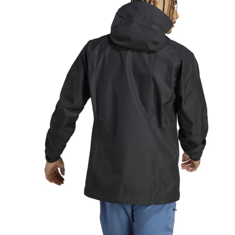 Adidas Waterproof And Windproof Windbreaker Jacket Men's Black-3