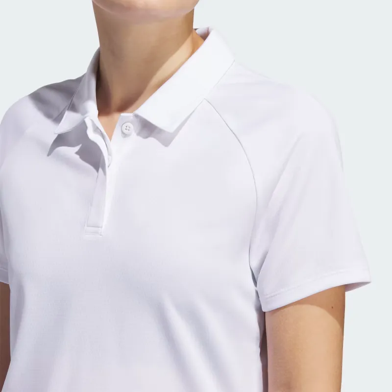 Adidas Women's Ultimate365 Heat.Rdy Polo Shirt White-3