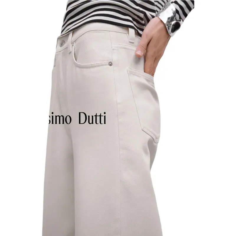 Massimo Dutti Jeans Women's Ecru-3