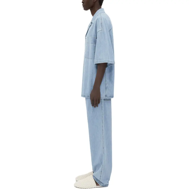 Bottega Veneta Light Bleached Denim Shirt-4