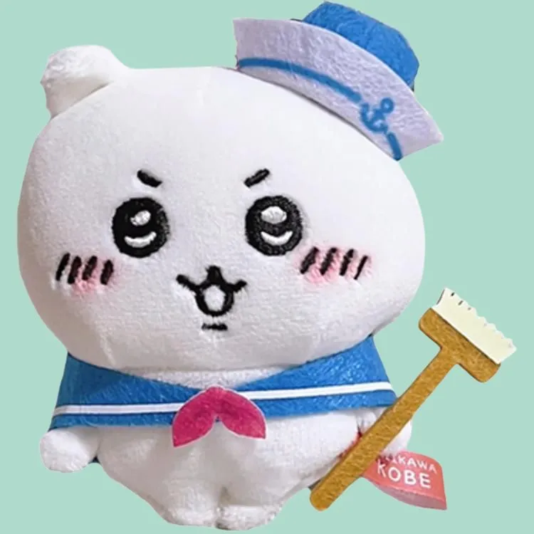 Chiikawa Kobe Limited Sailor Dolls Plush Pendant Approx. 10cm Height-3