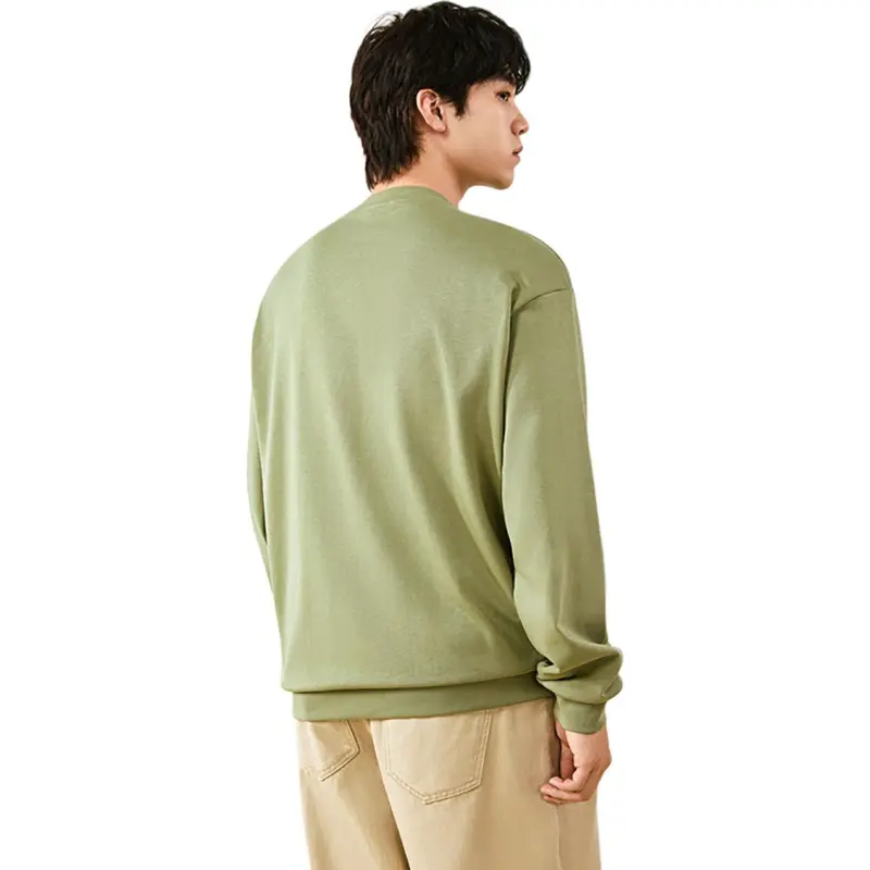 Anta Life Collection Sweatshirt Unisex Gray Pea Green-6