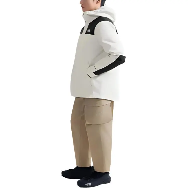 THE NORTH FACE City Outdoor Collection Windbreaker Jackets Men Dune White, Shopping Bag Included-2