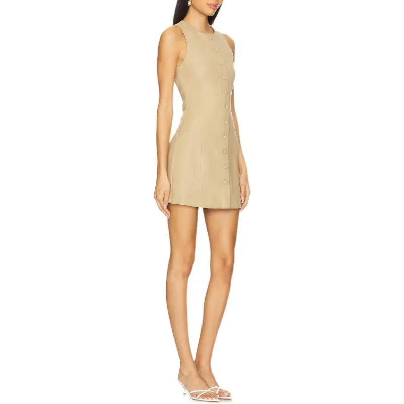 FAITHFULL THE BRAND Sleeveless Dress Women's Caramel-2