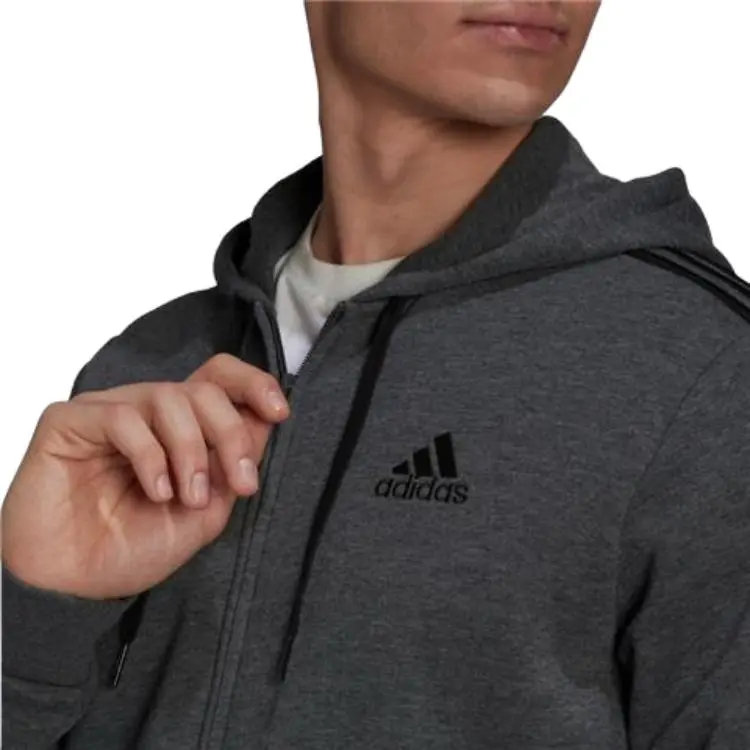 Adidas Free Shipping With AdiClub Essentials Fleece 3-Stripes Hoodie-3