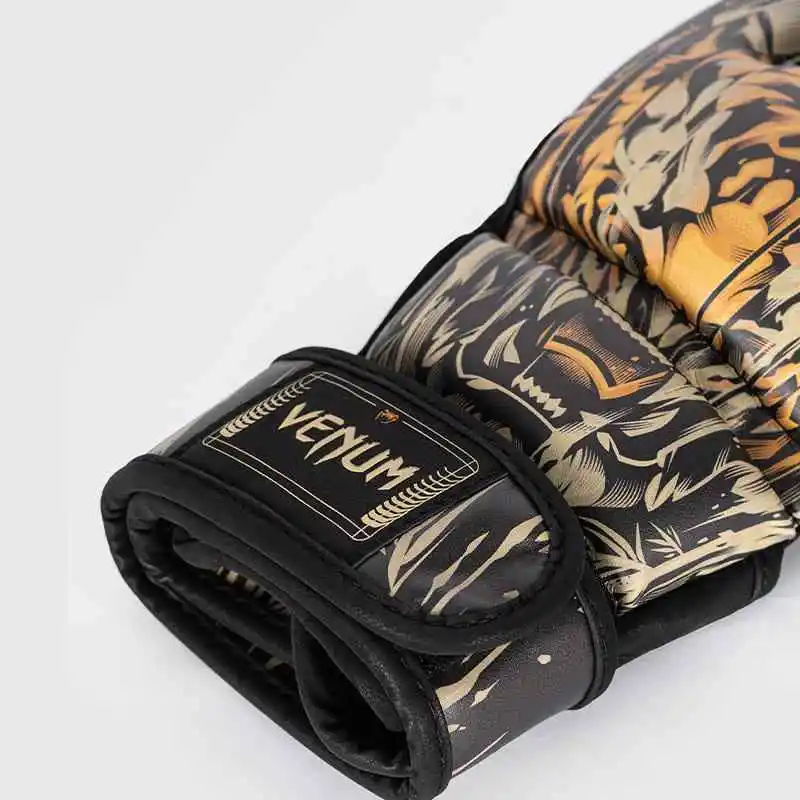 VENUM Boxing Gloves PU Leather Unisex Black/Fluorescent Orange-3