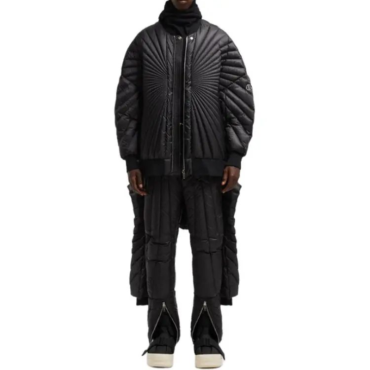 Moncler X Rick Owens Woven Radiance Peter Jacket 'Black'-2