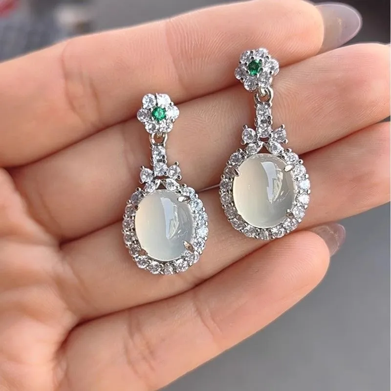 Grace Chalcedony Earrings Women's-1