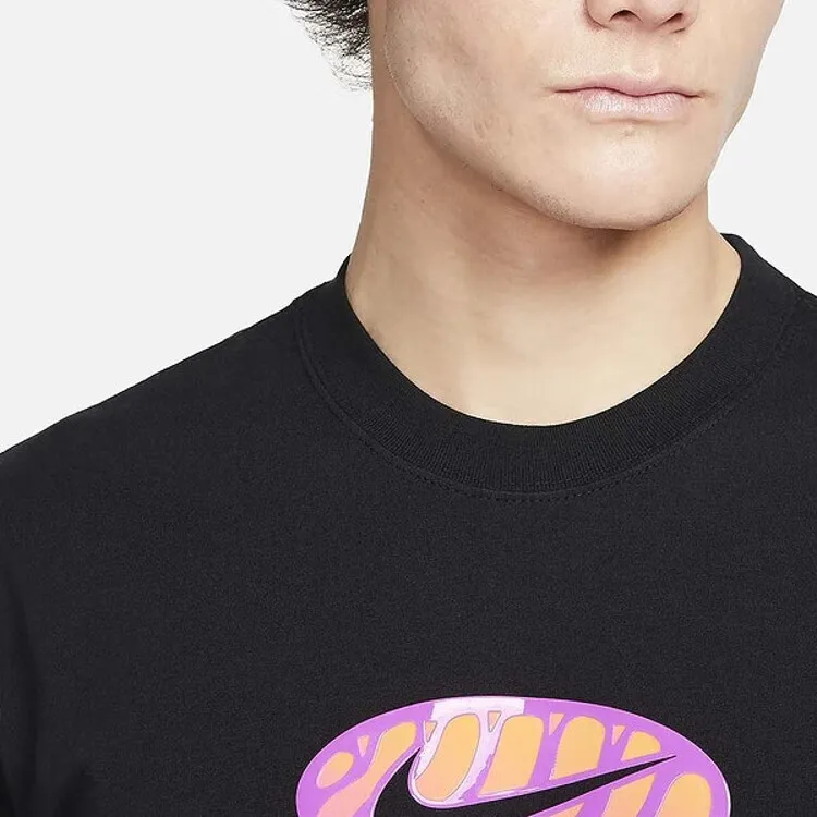 Nike Drop Shoulder Sleeve T-Shirt Men's Black-3